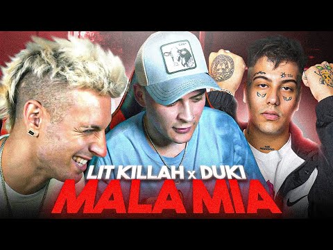 REACCIONANDO con @LITkillah   a Mala Mía - LIT killah, Duki