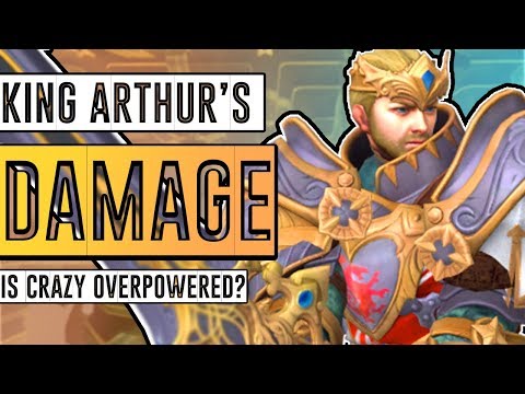 SMITE King Arthur DAMAGE & ABILITY comparison vs TYR