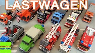 Playmobil Lastwagen Sammlung seratus1 unboxing LKW Truck Feuerwehr