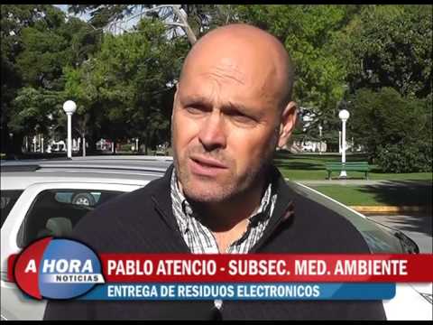Nueva entrega de residuos electronicos en Chacabuco