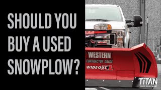 What you need to know BEFORE Buying a Used Snow Plow - Larry at Titan Truck Gives The Straight Scoop