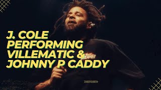 J. Cole performing Villematic &amp; Johnny P&#39;s Caddy over Devil in a New Dress beat