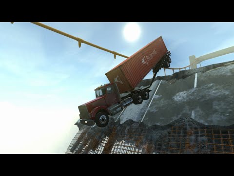 Cars Vs Incomplete Bridge Cars Crashes | Car Video | Ep - 009 | BeamNG.Drive | BeamNG High Speed