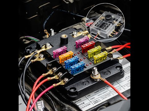 How to Wire a Fuse Block - WUPP Upgraded Marine Boat 6-Way Fuse Block is Perfect, Make Wiring Clean