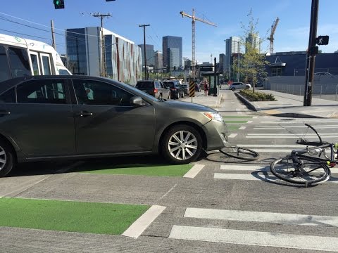 Hit by a car #4, finally caught on HD video