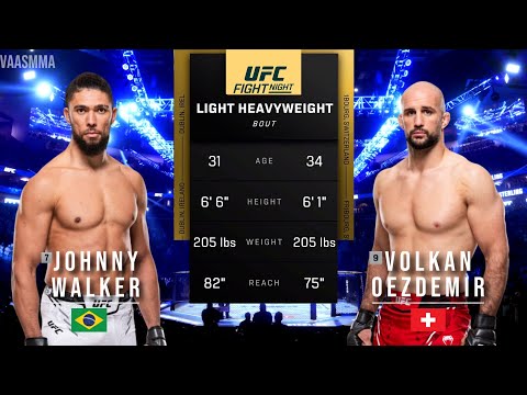 Johnny Walker vs Volkan Oezdemir full fight
