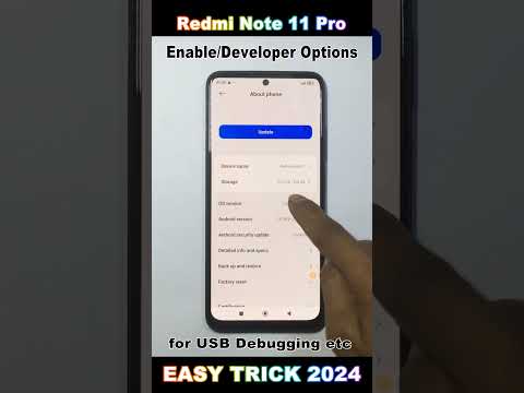 Redmi Note 11 Pro 5g  | Enable Developer Option in Mobile Phone || Enable Developer Option in 2025