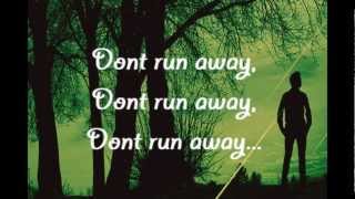 David Archuleta -  Don&#39;t Run Away w/ lyrics on screen