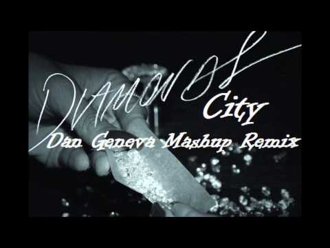 Rihanna feat. Kanye West vs M83 - Diamonds City (Dan Geneva Mashup Remix)