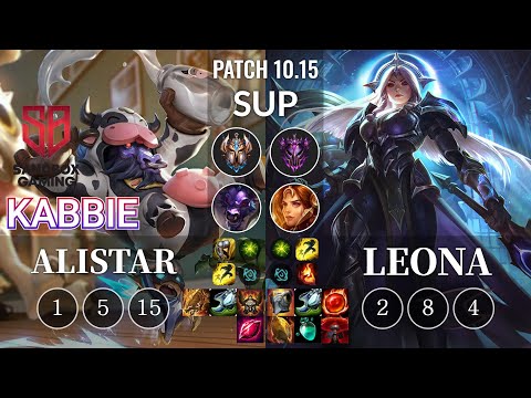 SB Kabbie Alistar vs Leona Sup - KR Patch 10.15