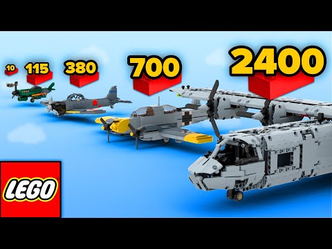 Lego Warplanes in Different Scales | Comparison