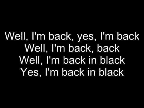 AC/DC - Back in Black (Lyrics)