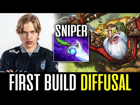 Topson 200 IQ First Build DIFFUSAL BLADE on SNIPER DOTA 2