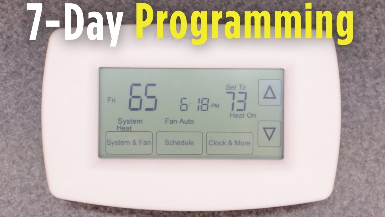 7-Day Programming | Honeywell RTH7600D Programmable Thermostat