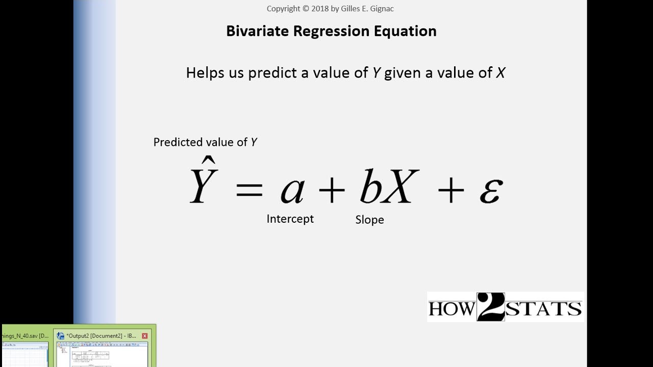 V12.4 - What is the bivariate regression equation?