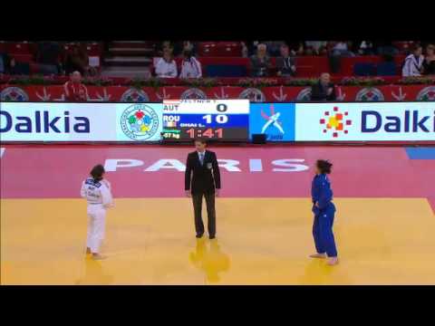Judo Grand Slam Paris 2013: -57kg ZELTNER, Tina (AUT) - OHAI, Loredana (ROU)
