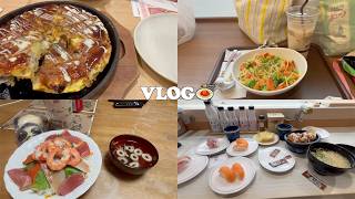 【vlog】ぱんだの日常🍣｜ちらし寿司｜お好み焼き｜パスタ｜お寿司