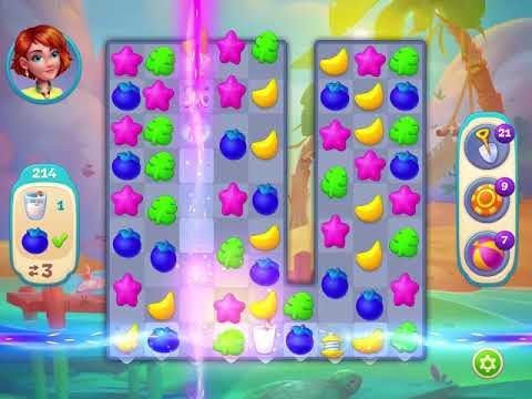 Hawaii Match-3 Mania Level 214 - No Booster - FULL STORY - CaroGamesNL