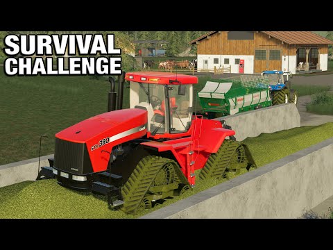 FILLING THE SILAGE PIT - Survival Challenge No Mans Land FS19 Ep 117