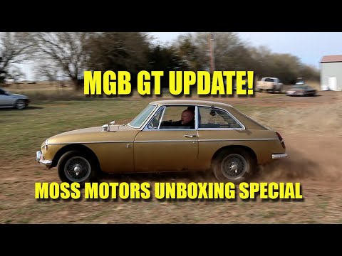 PROJECT UPDATE!!!! 67 MGB GT Moss Motors Parts Unboxing