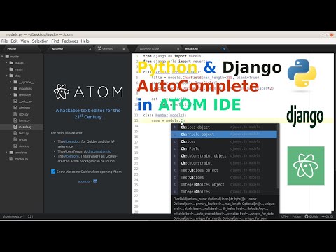 Atom Ide Setup For Python And Django Development Python Autocomplete In Atom Ide Ubuntu Linux