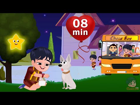 Wheels on the Bus & 2 other Rhymes Combo | Choco Boy Kids TV | Nursery Rhymes & Songs For Children