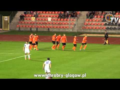 2014.08.27 bramki z meczu Chrobry Głogów - Wigry Suwałki 3-1