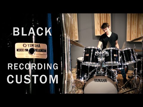 YAMAHA Recording Custom Drum Set! - Black