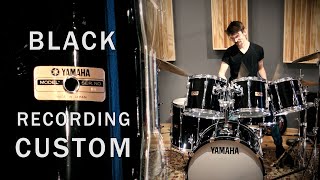 Video thumbnail for YAMAHA Recording Custom Drum Set! - Black by Steve Maxwell Drums