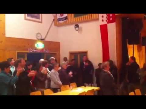 Empfang von Schweizermeister Andy Furrer in der Gemeinde Eisten