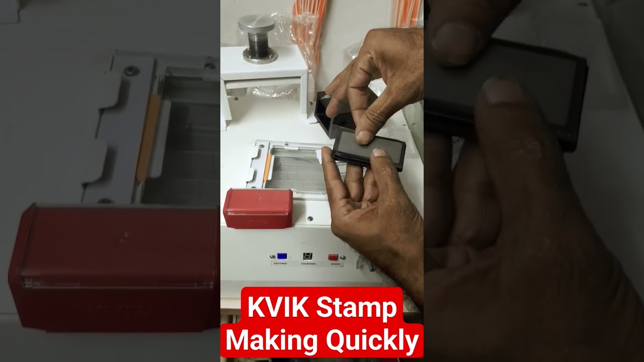 Pre ink Stamp Making Machine Price in India 🇮🇳 KVIK Stamp #preinkstamp #viral