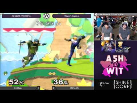 IX | Andale (Sheik) vs InC | Sago (Marth) - ASH@WIT #70 Melee Bracket