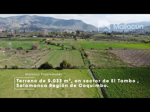 Presentación Terreno en sector El Tambo, Salamanca Región de Coquimbo
