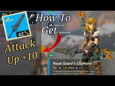 Zelda TOTK How To Get Gold Max Stats On Weapons Attack Plus 10