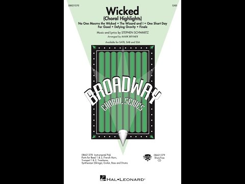 Wicked (Choral Highlights) (SAB Choir) – Arranged by Mark Brymer