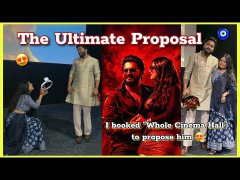 “THE ULTIMATE PROPOSAL” of 2026 😍 | I booked Complete Cinema Hall to propose him 🙈 | DeepAarth ♾️