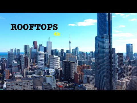 4K  ROOFTOPS DRONE FLIGHT - Toronto - DJI Mini 2