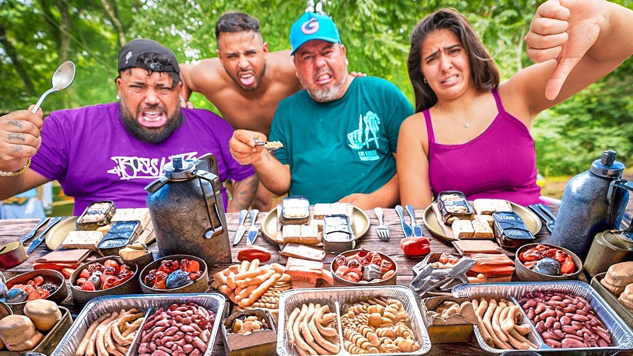 EXPERIMENTAMOS COMIDAS DE SOBREVIVÊNCIA DO FIM DO MUNDO