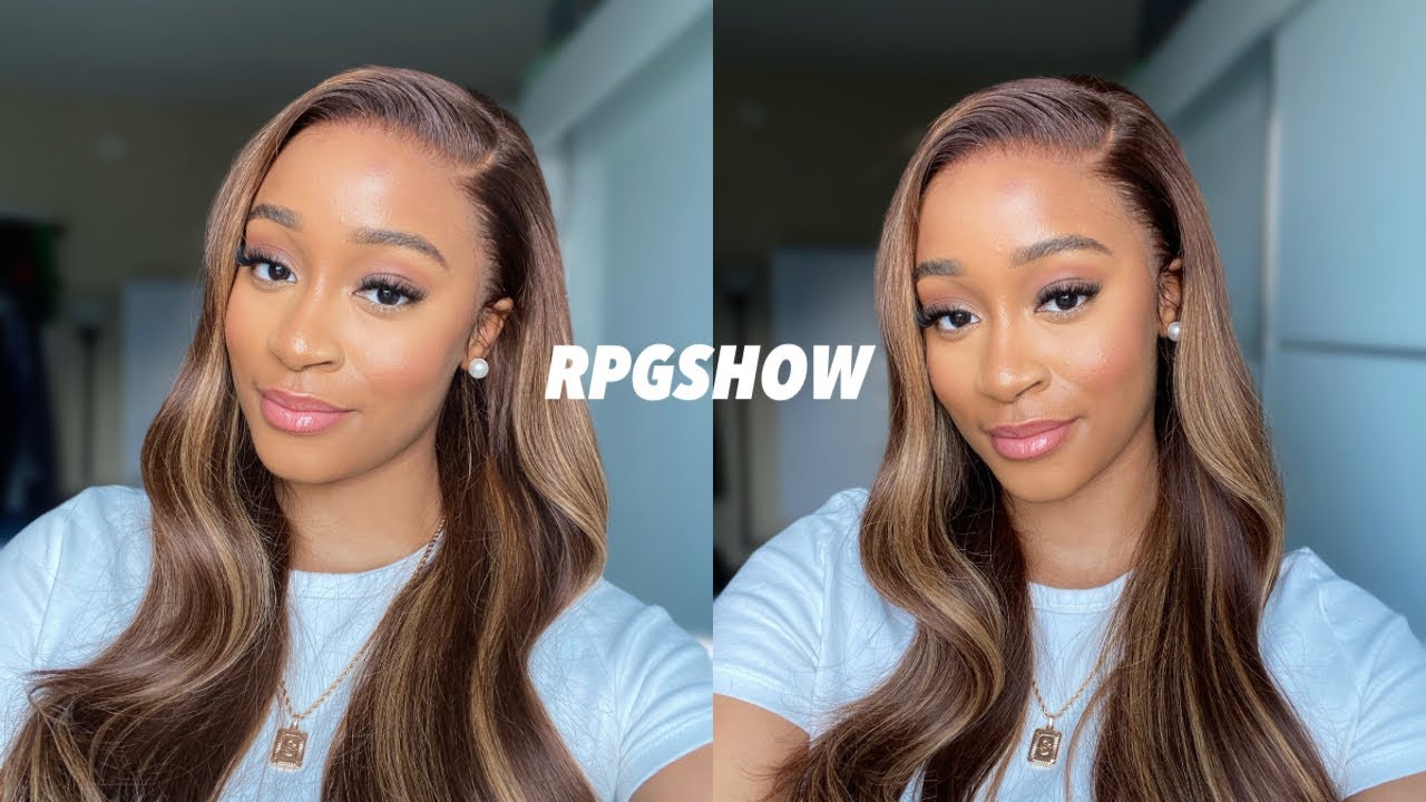 😍 THE PERFECT NO BABY HAIR GLUELESS WIG INSTALL | 🔥HONEY BLONDE HIGHLIGHTS | Rpgshow
