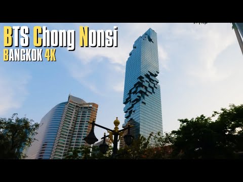2022 Bangkok Business District | BTS Chong Nonsi Station Walking Tour | Bangkok Thailand | 4K