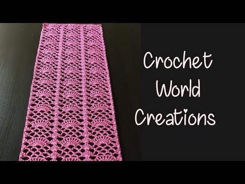 Eye Catching 🥰 Crochet Runner, Cardigan,Shawl, Blouse Pattern Tutorial
