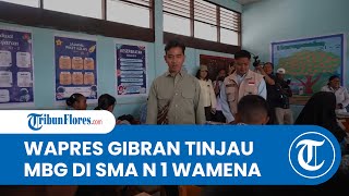 Pantau Program MBG di Papua Pegunungan, Gibran Ingatkan Petugas Perhatikan Kualitas Makanan