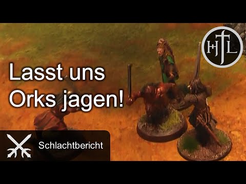 Battlereport - D2T #1 - Lasst uns Orks jagen! (Hobbit Tabletop / Herr der Ringe Tabletop / HdR)