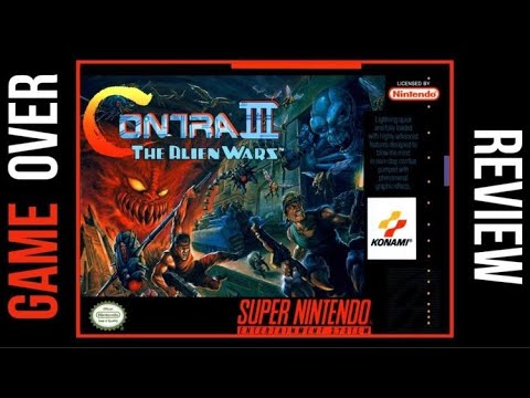 Contra III: The Alien Wars (SNES) Game Over Review