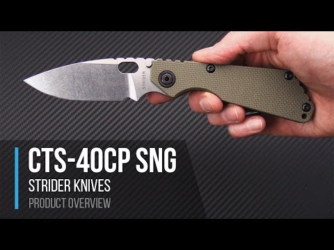 Strider Knives SnG Lego Black G10 Handle Stonewashed CTS-40CP Strider Knives SnG Lego Black G10 Handle Stonewashed CTS-40CP
