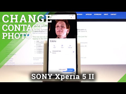 How to Add Photo to Contact in SONY Xperia 5 II – Personalize Contacts