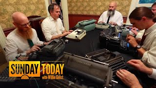 Orchestra of typewriters makes new music in a different kind of key