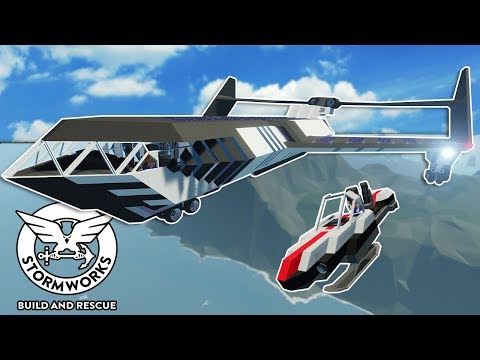 IDIOTS CRASH FUTURISTIC PLANE DURING DELIVERY! - Stormworks Multiplayer Gameplay - Crash Survival