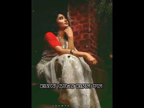Bose Bose Vabi Ami Saradin||Lyrics Status Video||Bengali Love❤️ Whatsapp Status Video
