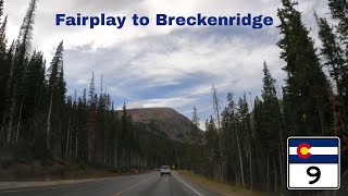 Drive from Fairplay to Breckenridge   4K